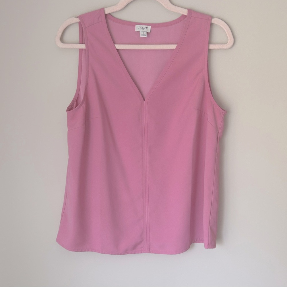 J. Crew Pink Sleeveless Blouse